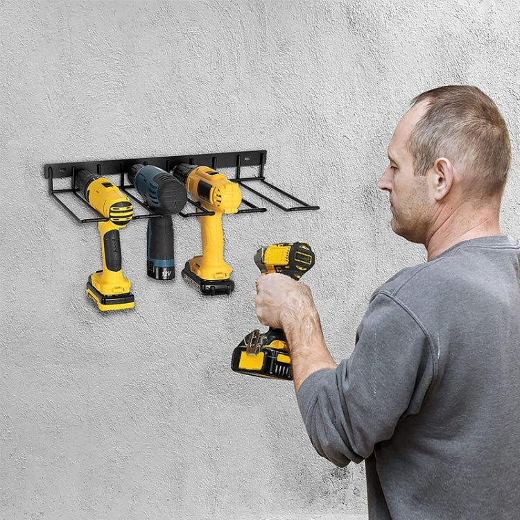 Wall Mounted Handheld Drill Tool Storage Rack, Specification: Single Rack by buy2fix