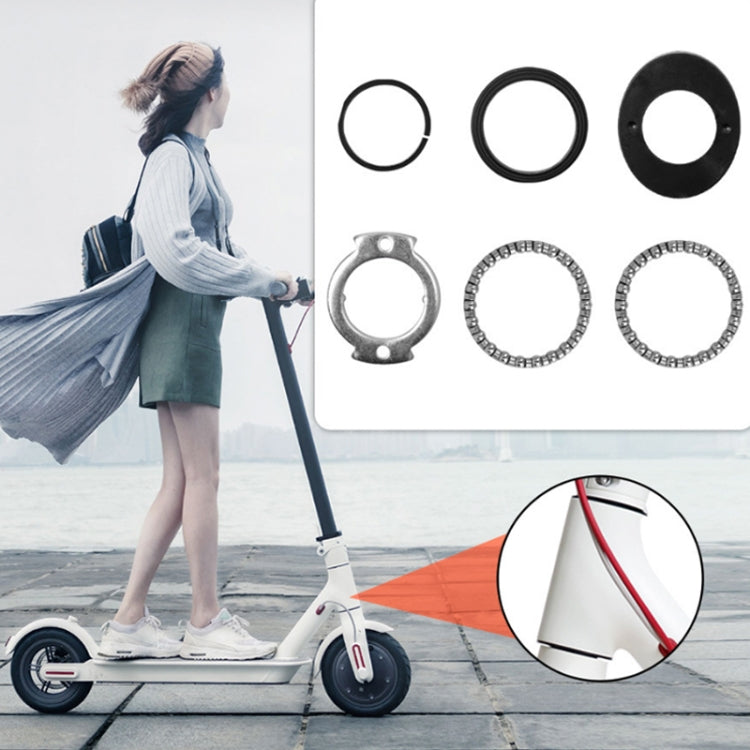 6pcs/set Electric Scooter Wrist Set Kit For Xiaomi Mijia M365/Pro(Black) by buy2fix