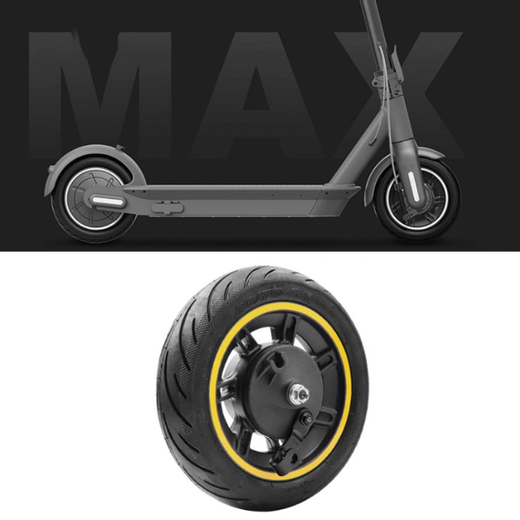 10 inch Electric Scooter Front Wheel Tubeless For Ninebot MAX G30(Yellow) by buy2fix