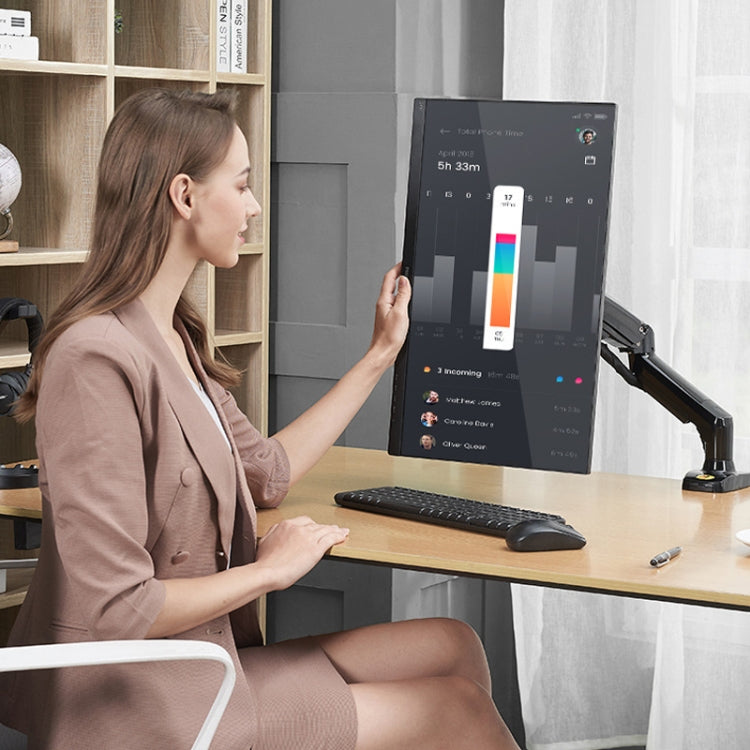 NORTH BAYOU F80 17-30 inch TV Monitor Up And Down Lift Bracket(Black) by NORTH BAYOU