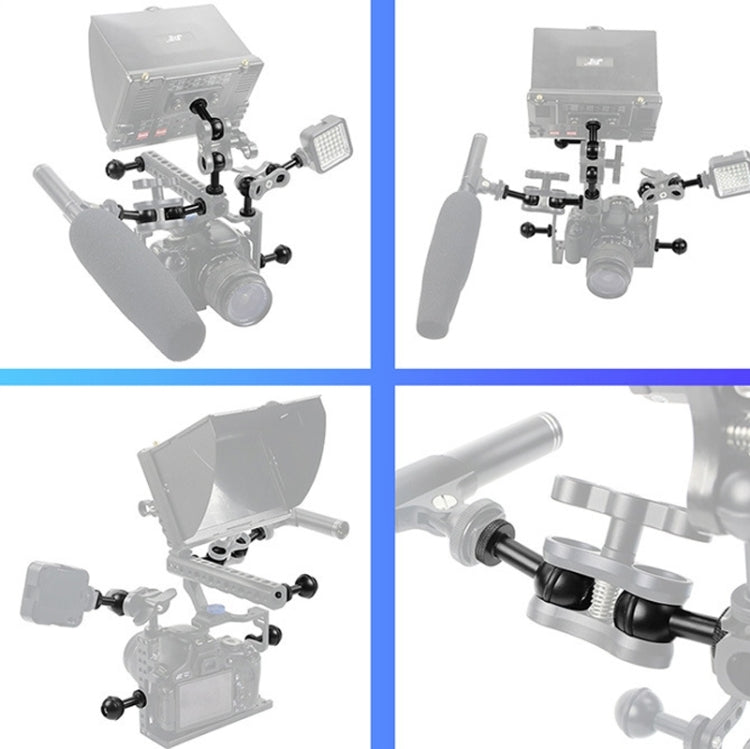 Ball Head Adapter Adjustable Screw Fixed Mount Camera Underwater Diving Photography Lights Bracket(1/4 Inch Red) by buy2fix