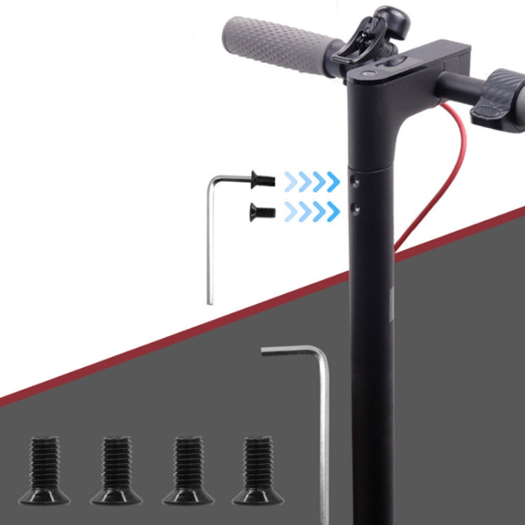 4 Packs Scooter Forehead Pole Connection Fixing Screw For Xiaomi Mijia M365/PRO(Black) by buy2fix