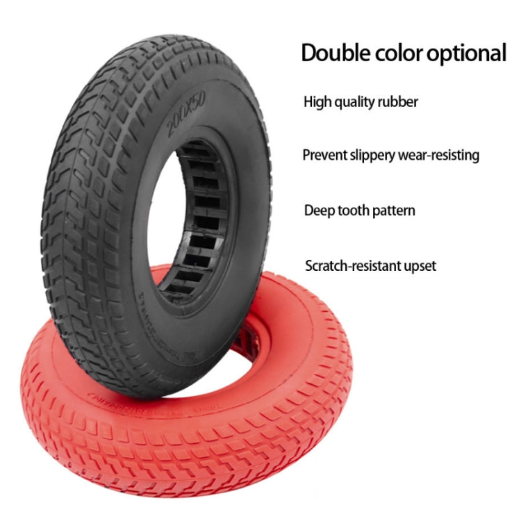 8 inch Hollow Solid Rubber Tire For Xiaomi Scooter, Color: Red by buy2fix