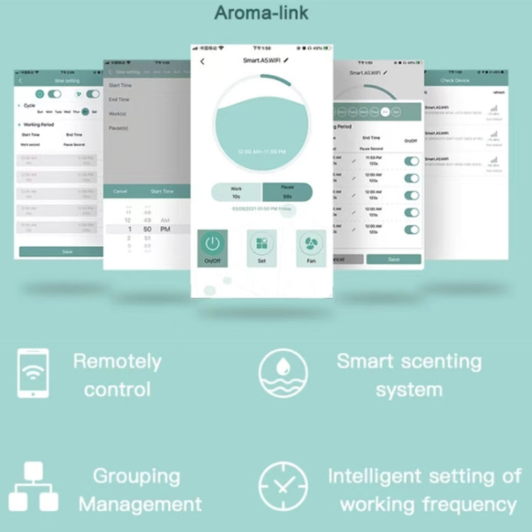 Intelligent Remote Mobile Phone Control Automatic Aromatherapy Machine(UK Plug) by buy2fix