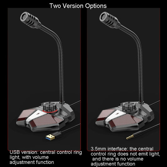 3.5mm JK Omni-directional Pick-up Microphone Built-in Sound Card Flexible Gaming Mic by buy2fix