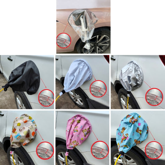 New Energy Vehicle Charging Port Waterproof Protective Cover, Color: Silver by buy2fix