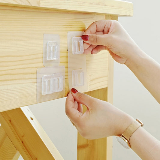 10pcs Traceless Wall Hanging Multifunction Plug-in Rack, Specification: Double by buy2fix