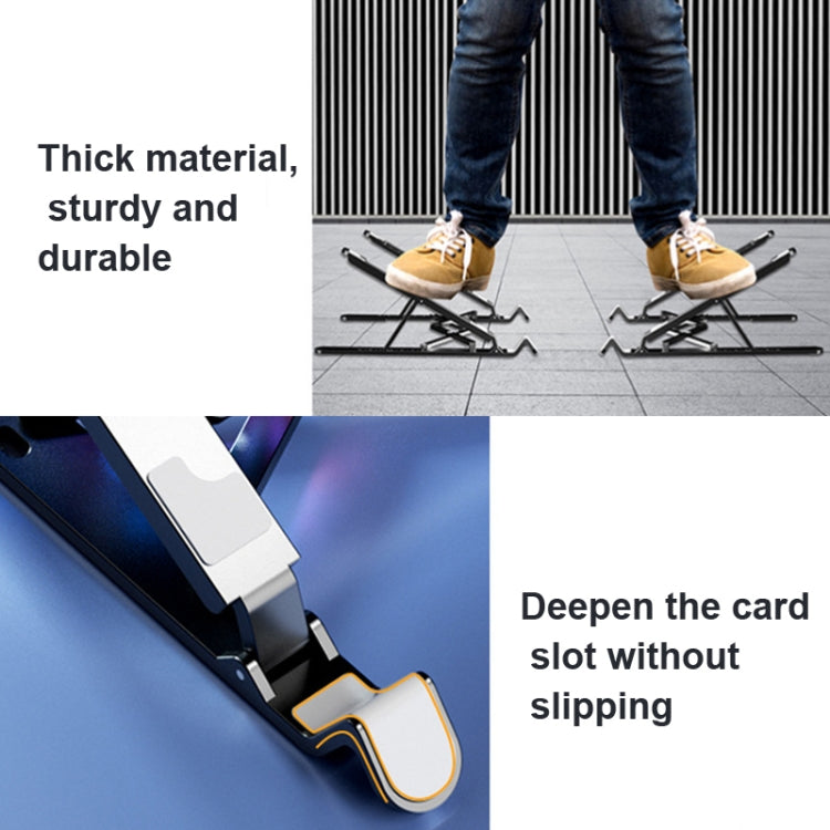 Laptop Radiator Bracket Folding Storage Air-cooled Cooling Base,Style: Four Fan by buy2fix