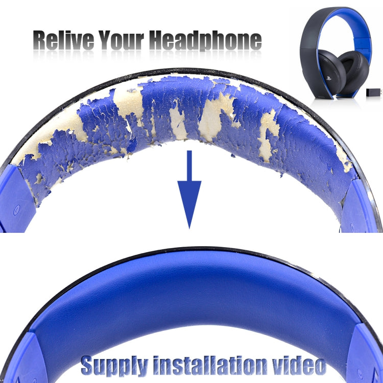 2 PCS Headphone Sponge Cover for SONY PS3 PS4 7.1 Gold,Style: Gray Earpads by buy2fix