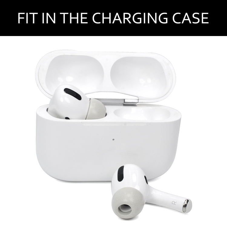 2 PCS Earbuds Memory Foam Ear Caps For TWS Airpods Pro,Size: Large Gray by buy2fix