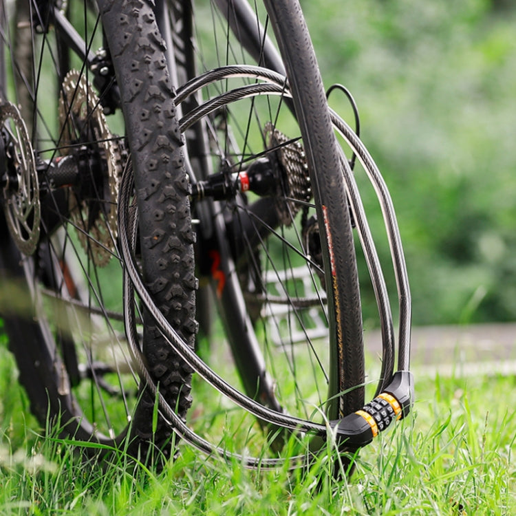 WEST BIKING Bicycle Anti-Theft Cable Combination Lock, Length: 2M With Buckle Rope by WEST BIKING