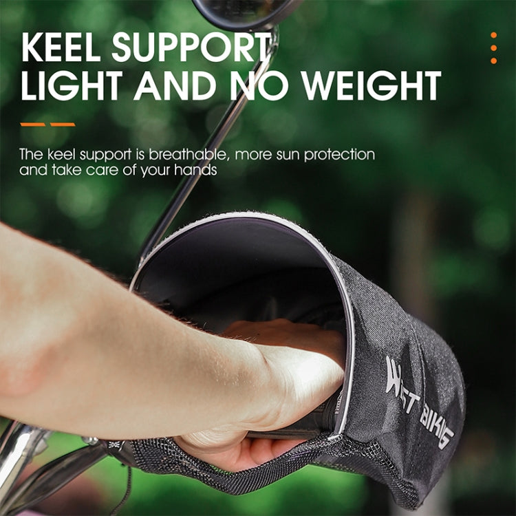 WEST BIKING Electric Vehicle Sunshade Waterproof Windproof Handle Cover(Black) by WEST BIKING