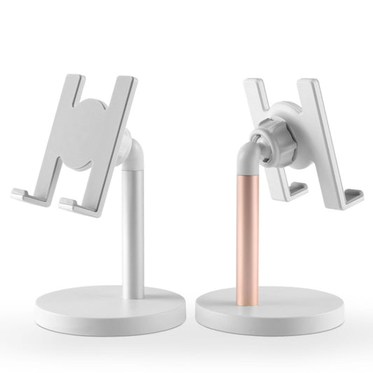 MT-100 Round Bottom Column Multi-Angle Adjustable Mobile Phone Tablet Holder(Rose Gold) by buy2fix