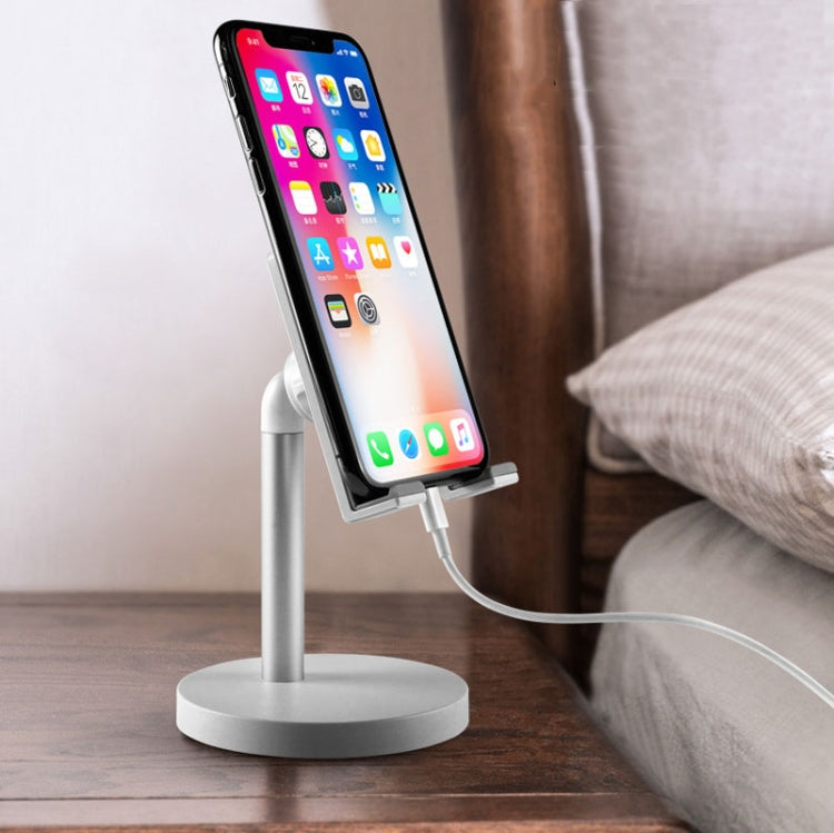 MT-100 Round Bottom Column Multi-Angle Adjustable Mobile Phone Tablet Holder(Black) by buy2fix