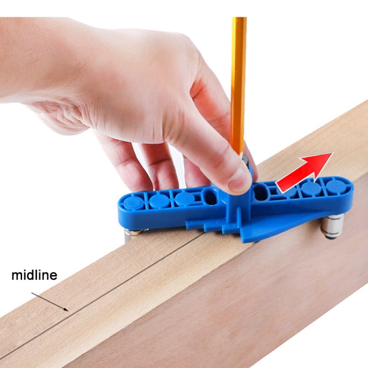DIY Woodworking Hole Locator Self-Centering Marker, Model: Blue Drill Bit by buy2fix