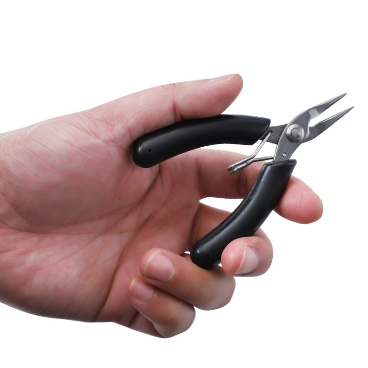 4 Inch Stainless Steel Palm Mini Electronic Pliers(Needle Nose Flat Pliers) by buy2fix
