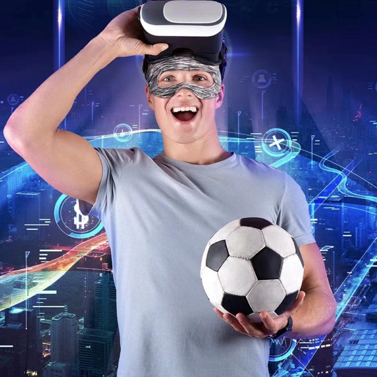 VR Glasses Head-mounted Breathable Sweat-proof Eye Mask(Blue White) by buy2fix