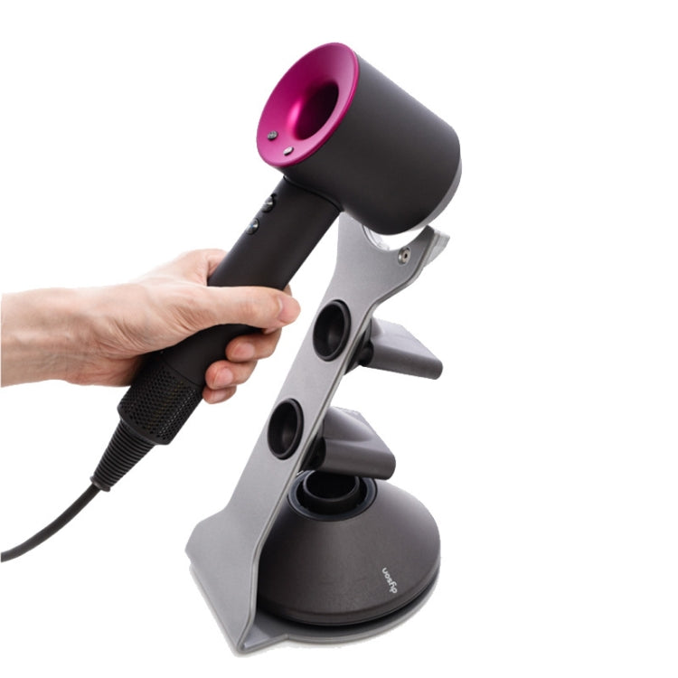 Punch Free Standing Hair Dryer Stand For Dyson 003 Silver by buy2fix