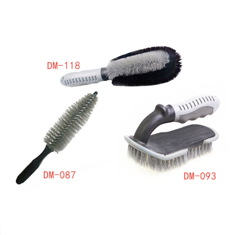 3 PCS Car Tire Brush Carpet Foot Pad Brush, Style: DM-118 Double Twisted Wire Brush by buy2fix