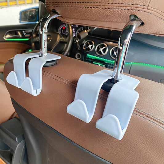 10PCS A-3 Car Hidden Seat Back Hook Multifunctional Rear Phone Holder Hook(Gray) by buy2fix