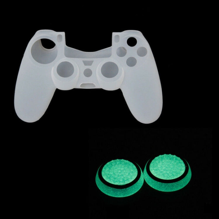 10 PCS Gamepad Silicone Luminous Button Cap Rocker Cap For PS5/PS4/PS3/ONE/360/PRO/series X/S(Black Green Circle) by buy2fix