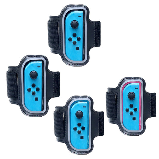 2PCS JYS JYS-NS242 For Nintendo Switch Joy-con Small Handlebar Leg Sports Straps(Red Blue) by buy2fix