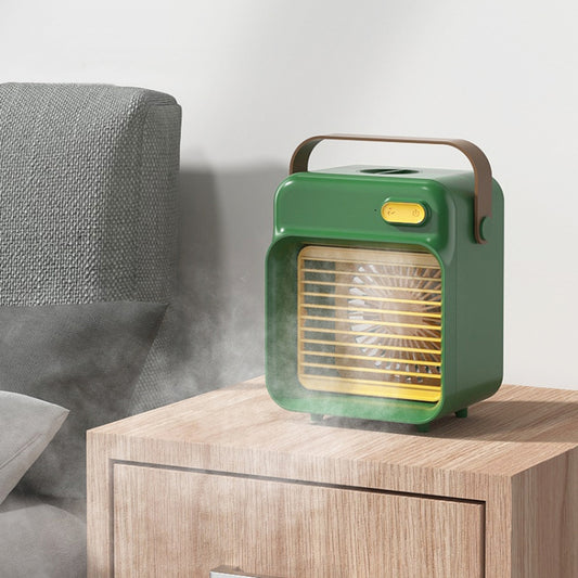 F05 USB Portable Mini Multifunctional Spray Cooling Fan, Spec: Plug-in Model (Pink) by buy2fix