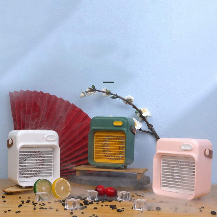 F05 USB Portable Mini Multifunctional Spray Cooling Fan, Spec: Plug-in Model (Pink) by buy2fix