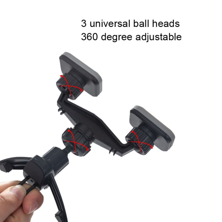 SUMITAP STH-S44Y Car Mobile Phone Double Head Magnetic Stand(Black) by SUMITAP