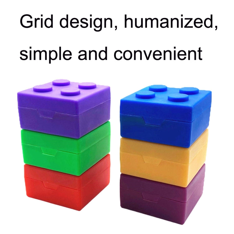 SD-J-406 28 Grids Portable Colorful Compartment Detachable Plastic Building Block Pill Box(As Show) by buy2fix