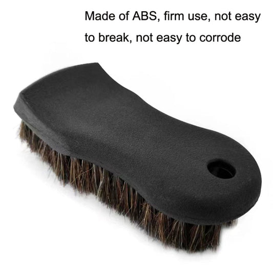 JY-26589412 Car Interior Dusting Oiling Polishing Cleaning Horsehair Brush(Black) by buy2fix