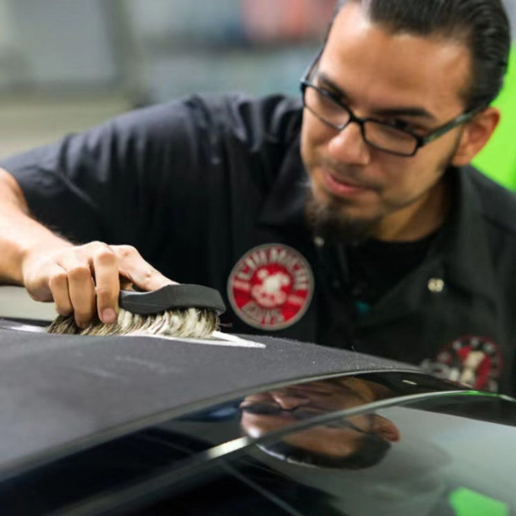 JY-26589412 Car Interior Dusting Oiling Polishing Cleaning Horsehair Brush(Black) by buy2fix