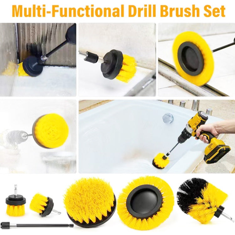 6 PCS / Set Kitchen Bathroom Car Tire Floor Crevice Clean Diamond Brush(Color Random Delivery) by buy2fix