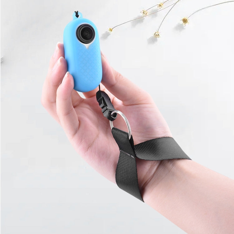 2 PCS Thumb Camera Silicone Case + Lanyard For Insta360 GO2(Black) by buy2fix