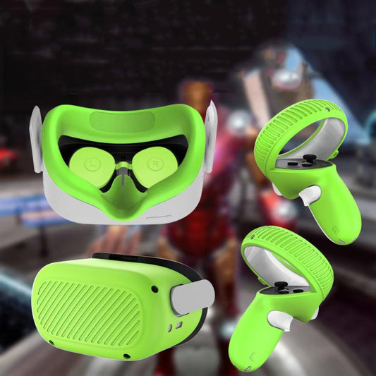 VR Glasses Lens Shell Handle Protective Case For Oculus Quest 2(Green) by buy2fix