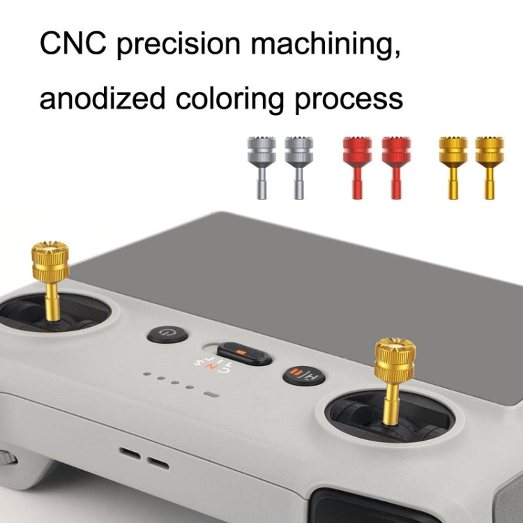 1 Pair Sunnylife MM3-YG393 For DJI Mini3 Pro DJI RC With Screen Remote Control Thumb Rocker(Gold) by Sunnylife