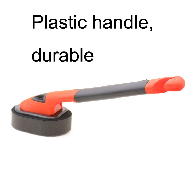 Handle + Sponge Long Handle Car Tire Varnishing Brush Tire Waxing Brush Sponge by buy2fix