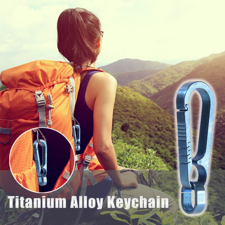 Men Titanium Alloy Keychain Car Key Waist Hanging(Titanium Color) by buy2fix