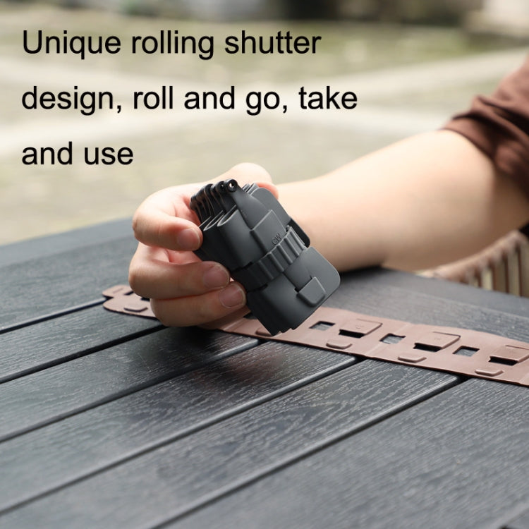 Sunnylife MM3-SN443 For Mini 3 Pro Propeller Blades + Silicone Folding Storage Bag(Red Strip+Brown Bag) by Sunnylife