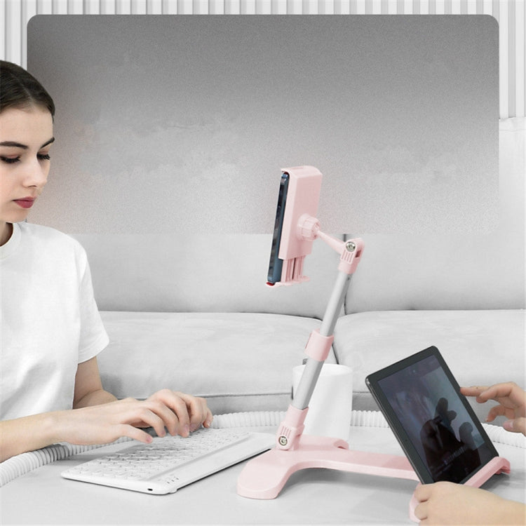 Mobile Phone Stand Bed Desktop Lap Tablet Stand Bedside Support Stand(White) by buy2fix