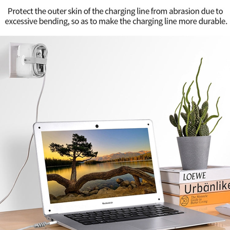 Power Charger Protective Case For IPhone MacBook 14 Inch Pro 67W(White) by buy2fix