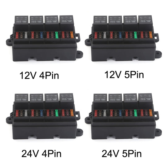 TF008-10 24V 5Pin Relay Car RV Radiography Sound Modified Electromagnetic Insurance Box by buy2fix