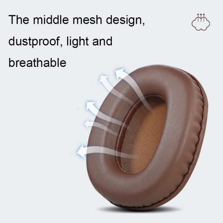 2 PCS Headset Sponge Earmuffs For SONY MDR-7506 / V6 / 900ST, Color: Brown Lambskin by buy2fix
