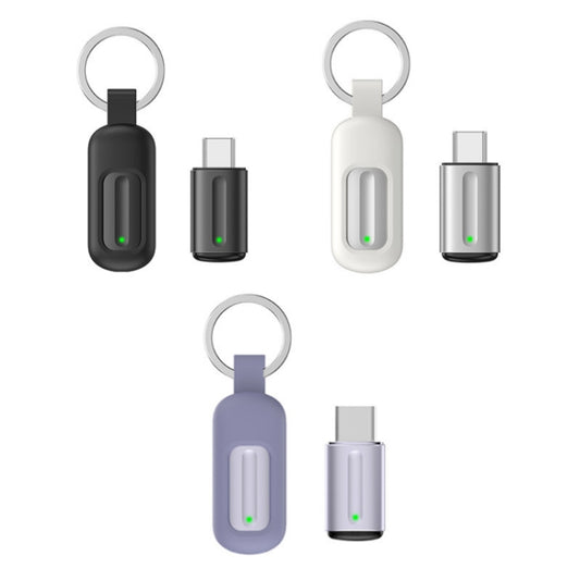 Ocrustar Capsule Mobile Phone Infrared Universal Remote Control, Color: 3-in-1 iOS/Hongmeng/Android Type-C (Silver) by Ocrustar