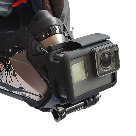 TUYU Motorcycle Helmet Chin Action Camera Mobile Phone Mounting Bracket Black Bracket by TUYU