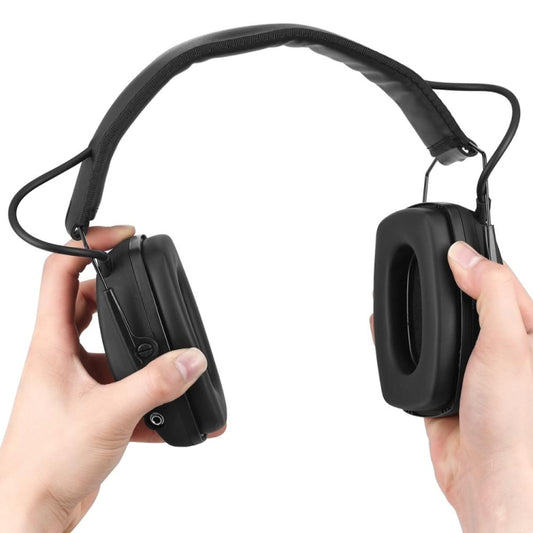 Noise-cancelling Headphones Noise-isolating Earmuffs For Outdoor Work(Black) by buy2fix