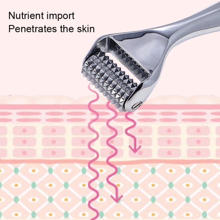 Face Slimming Instrument Roller Metal Barbed Facial Massager(Silver) by buy2fix