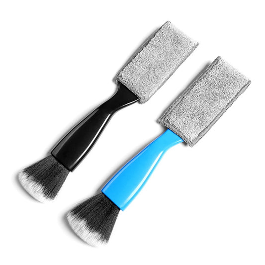 D-4527 Car Dust Cleaning Double-hended Soft Bristle Detail Brush(Black) by buy2fix