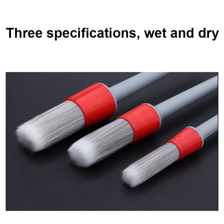 QZZS-82 Solid Sharpened Wire Automotive Detail Cleaning Brush(3 In 1) by buy2fix