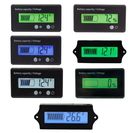 L6133 LCD Electric Motorcycle Power Display, Style: Button Rear Green Backlight by buy2fix